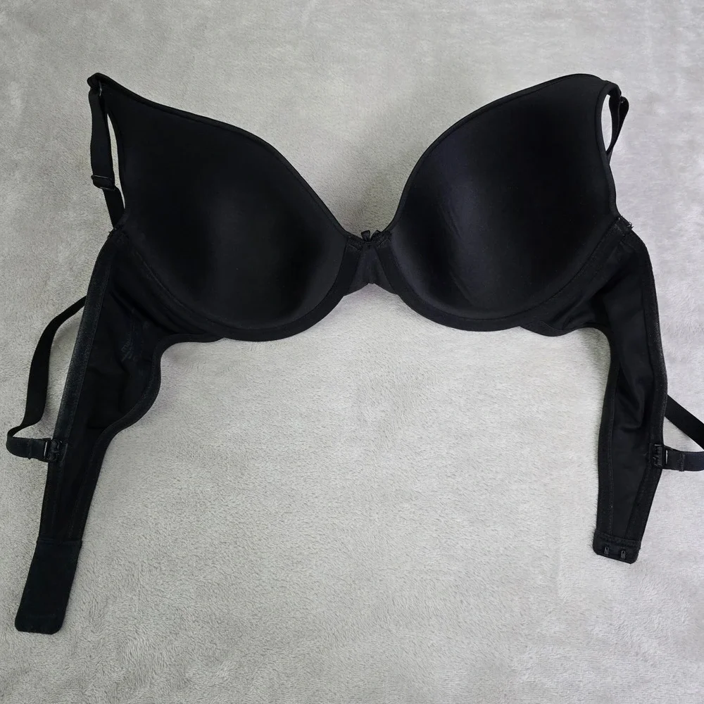 Classic Maidenform Womens 38D Black Underwire‎ T-Shirt Bra Size Smooth Comfort